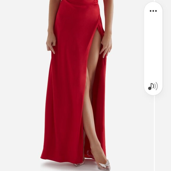 Red House of CB High Slit Dress - Picture 5 of 5